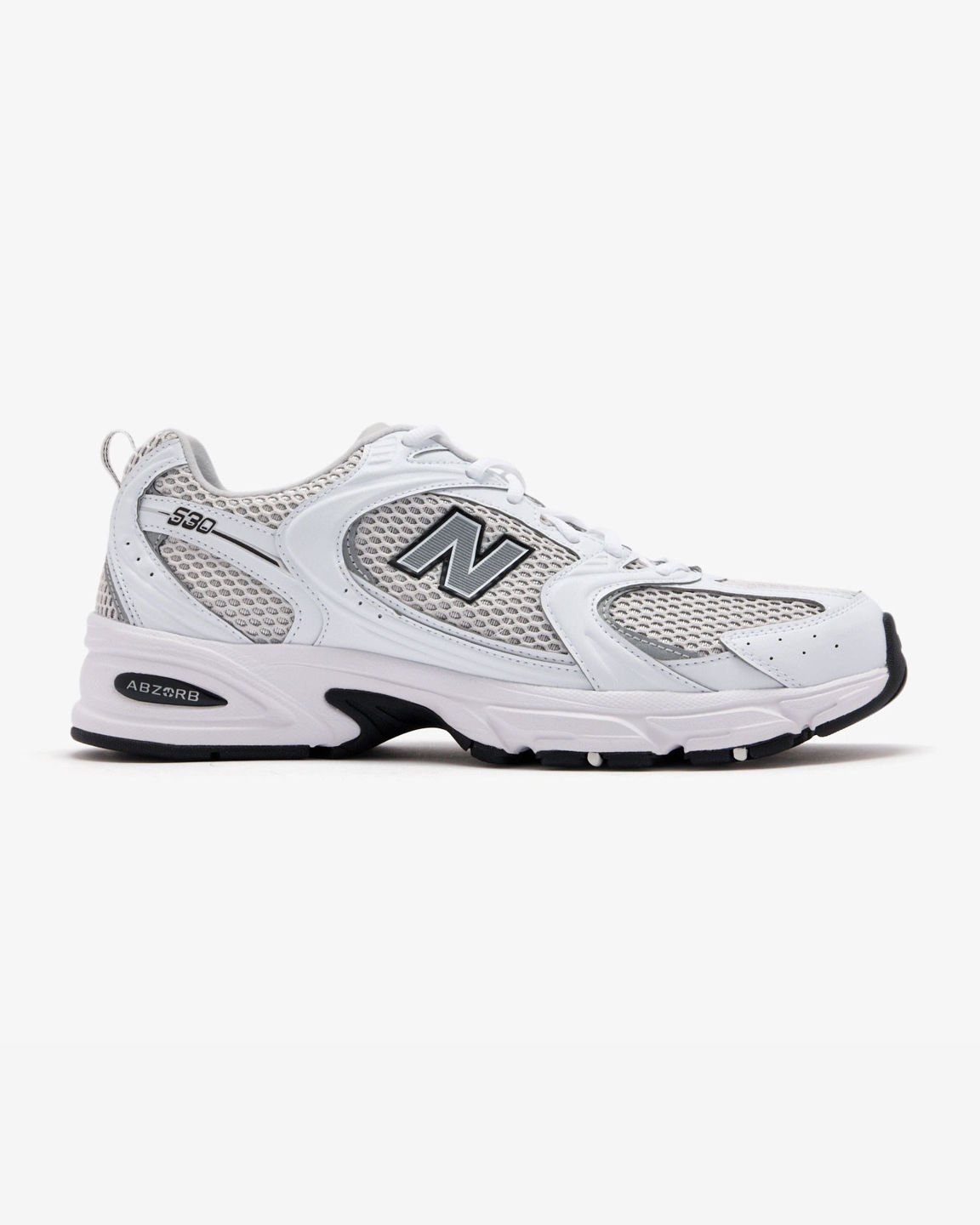 0468534_new-balance-sneakers-lifestyle-bianche-con-dettagli-neri-e-grigi-u530klb-2033238_224905618 U530 New Balance Unisex - immagine 1